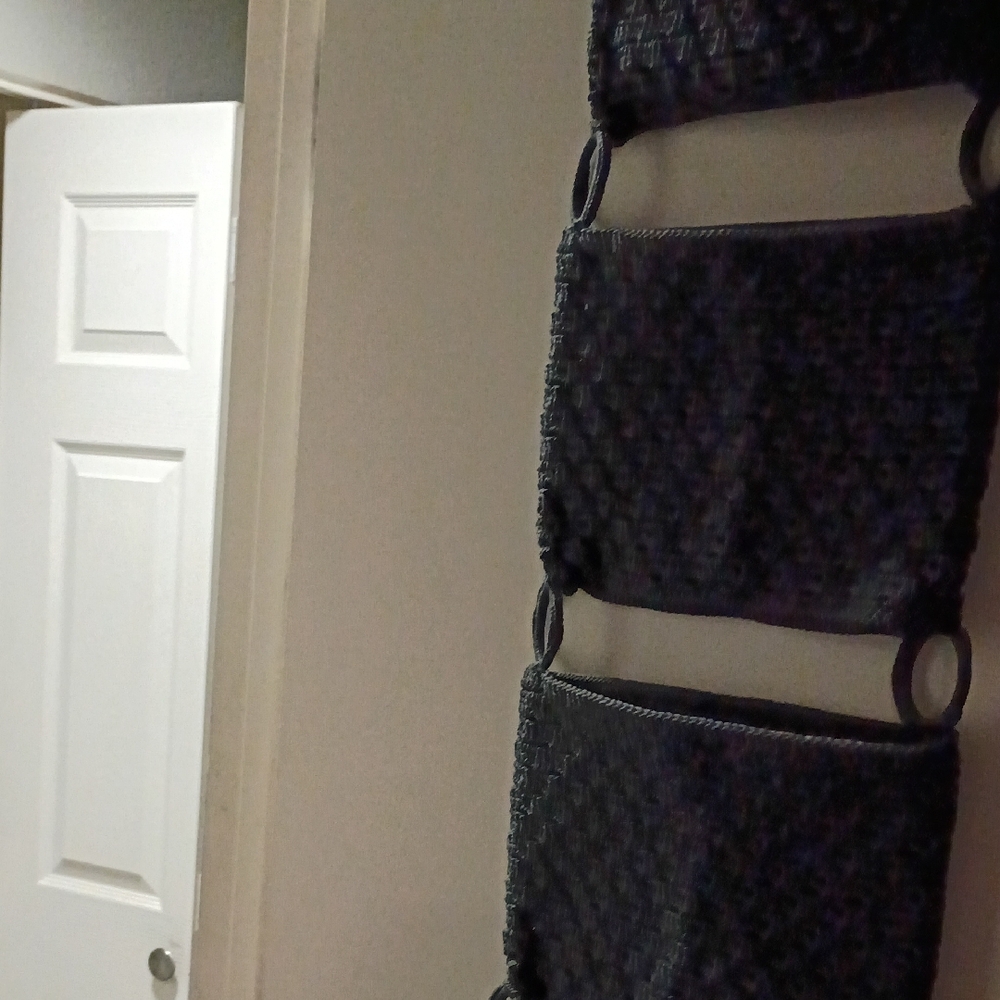 Hand Crafted Black Hanging Organizer